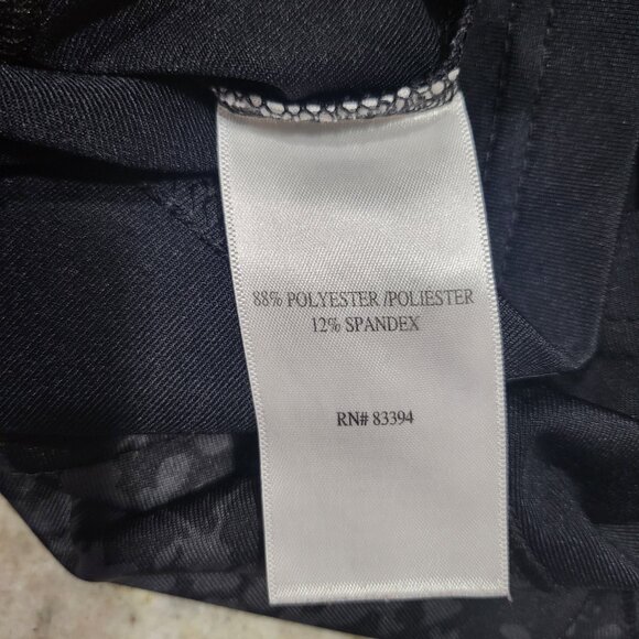 Black strappy razorback workout top (M) - Picture 4 of 4